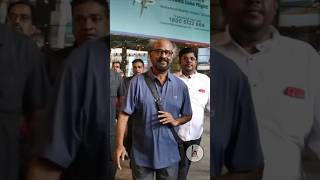 हर दिल की धड़कन Superstar #Rajnikanth नजर आये Mumbai Airport पर Full Security के साथ 😍📸