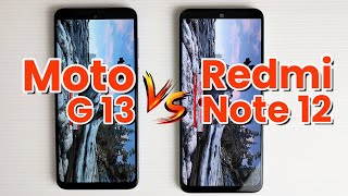 Motorola Moto G13 vs Redmi Note 12 4G Antutu Battle!