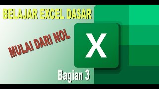 BELAJAR EXCEL PEMULA DARI DASAR Bagian 3 (RUMUS DASAR)