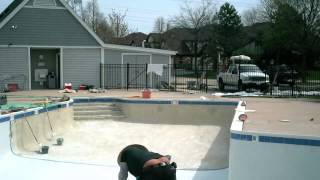 Evolution of a swimming pool renovation in buffalo grove by Platinum Pools