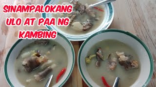 SINAMPALOKANG ULO AT PAA NG KAMBING / Goat recipe sour soup