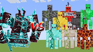 all golems vs IGNIS in minecraft ▶