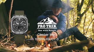 Featuring  the PRW-6900YB with CORDURA re/cor TM* band. PRW-6900YB(Trekking):CASIO PRO TREK