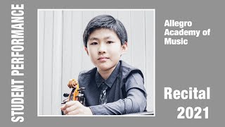 “Concerto No.5 in D Major,Op.22/F.Seitz” 2021 Student Recital , Violin