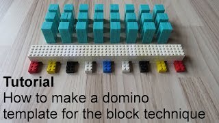 Tutorial: How to make a domino template for the block technique