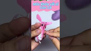 Làm Móc Khóa Vải Nỉ Cá Con - How To Make A Felt Fish Keychain - Nhe Huynh Handmade #shorts