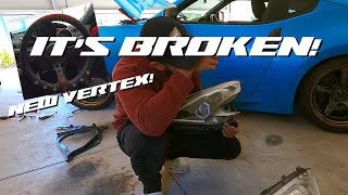 Custom Headlights & Vertex Steering Wheel: Transforming My Nissan 370Z + Unexpected Mishap!