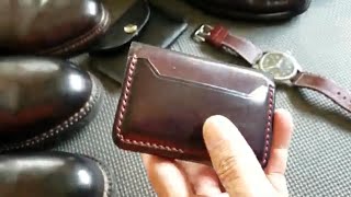 Shell Cordovan Collection Plus Minimalist Pocket Wallet By Gentlemen Revival Color #8