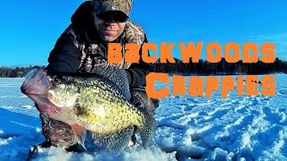 Ice Fishing Crappies | Backwoods Lake