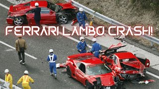 Ferrari Crashes Into Lamborghini #Shorts #Sportscar #Ferrari #Lamborghini #Supercar #Fastestcar