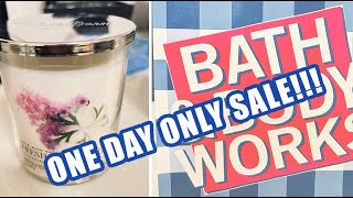 ONE DAY ONLY SALE - BATH & BODY WORKS | #candle #bathandbodyworks #homedecor