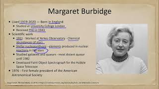 Women in Astronomy - Margaret Burbidge