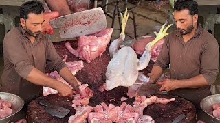 Amazing Street Chicken Cutting Skills | How to Cut a Whole Chicken | Fastest Chicken Cutting Skills