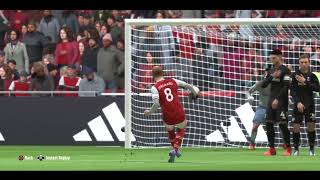 Odegaard scores goal after a free kick on Arsenal - West Ham (FIFA23)