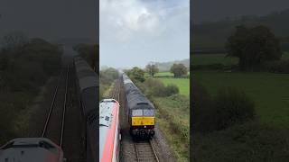 Class 47 dragging 44871 crossover with a class 197 #railway #train #shorts