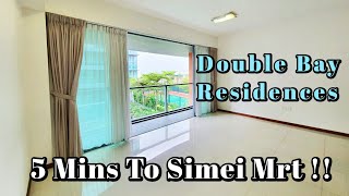 Double Bay Residences , 5 Mins To Simei Mrt !! 2 bedrooms Plus Study