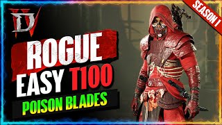 Clear ANY T100 With This POISON BLADES Guide | Best Rogue Build Season 1 | Diablo 4