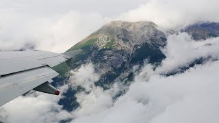 42 seconds from steep takeoff to above clouds in heavy rain