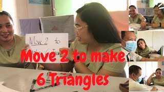 Move 2 to make 6 Triangles Challenge | Teacher Arci_14