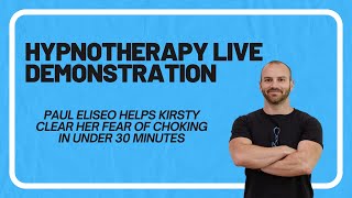 Paul Eliseo helps Kirsty clear her 'Fear of Choking' using Hypnotherapy