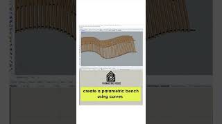 Parametric Bench From Curves #shorts