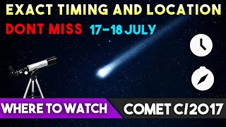 Exact Timing and Location of Comet C/2017 or K2