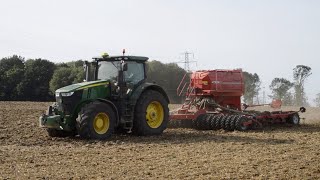 John Deere 7250R & 6m Horsch Sprinter Drilling Wheat