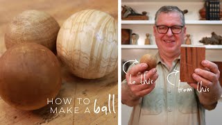 How to Make a Perfectly Round Wooden Ball