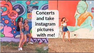 Taking instagram pictures and GRWM for concerts!