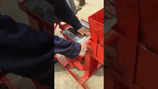 Hydraform interlocking brick making machine manually press clay mud soil brick