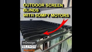 Motorised 200mm blade sunlouvres | InDesign Blinds Australia