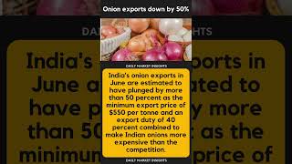 Onion exports down by 50%