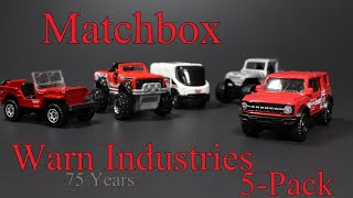 Matchbox Warn Industries 5Pack