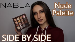 SIDE BY SIDE NUDE PALETTE NABLA 🎇perchè tutti ne parlano bene? 🤔 || Mariasciara