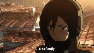 Mikasa blushing moments 🌝