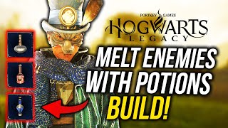 Hogwarts Legacy Potions MELT Enemies and Why You Should Use Them! Insane Potions Build!