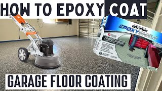 How to Paint Epoxy Garage Floor RustOleum Professional Coating with Clear & Flake Chips