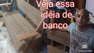 Como fazer um banco tipo namoradeira com pés em ( X )