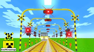 踏切 アニメ Train Railway Railroad Crossing Animation Minecraft  037-02