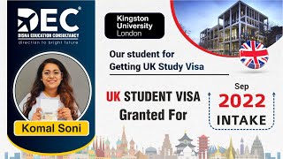 Student UK Study Visa Success Story | Komal Soni UK Student Review | DEC -  7990359721