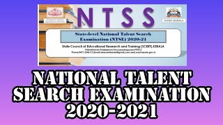 NATIONAL TALENT SEARCH EXAMINATION 2020-2021