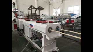 PVC Double Tubes Production Line | Plastic PVC  Double Electric Wire Pipe  Extruder Line For Nigeria