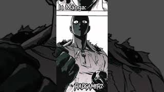 manga vs anime#shorts#anime#onepunchman#shortfeed