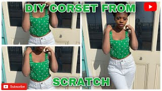 DIY Trendy Corset Top Tutorial Using Nava Rose Pattern