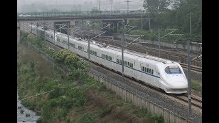 CRH2A+CRH2A, China High Speed train 中國高速列車 (D3022/3上海虹桥往武昌, Shanghai to Wuchang Train)