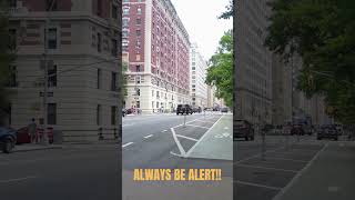 ALWAYS BE ALERT - NYC Cycling Close Call