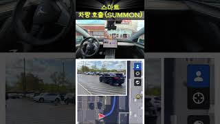 복잡한 Costco 주차장 v12.5.4[HW3] #shorts #summon #ai #automobile #teslafsd