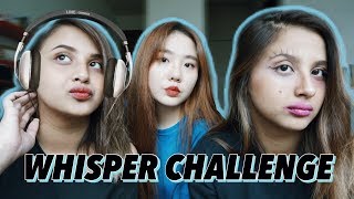 WHISPER CHALLENGE ft. KOREAN ONNIE 🇰🇷 | yang kalah jadi ondel-ondel 😂🙈