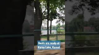 Boats are ready at Karna Lake, Karnal #karnal #haryana