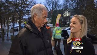 Ned Reynolds and Kaitlyn Schumacher at the 28th annual Turkey Trot